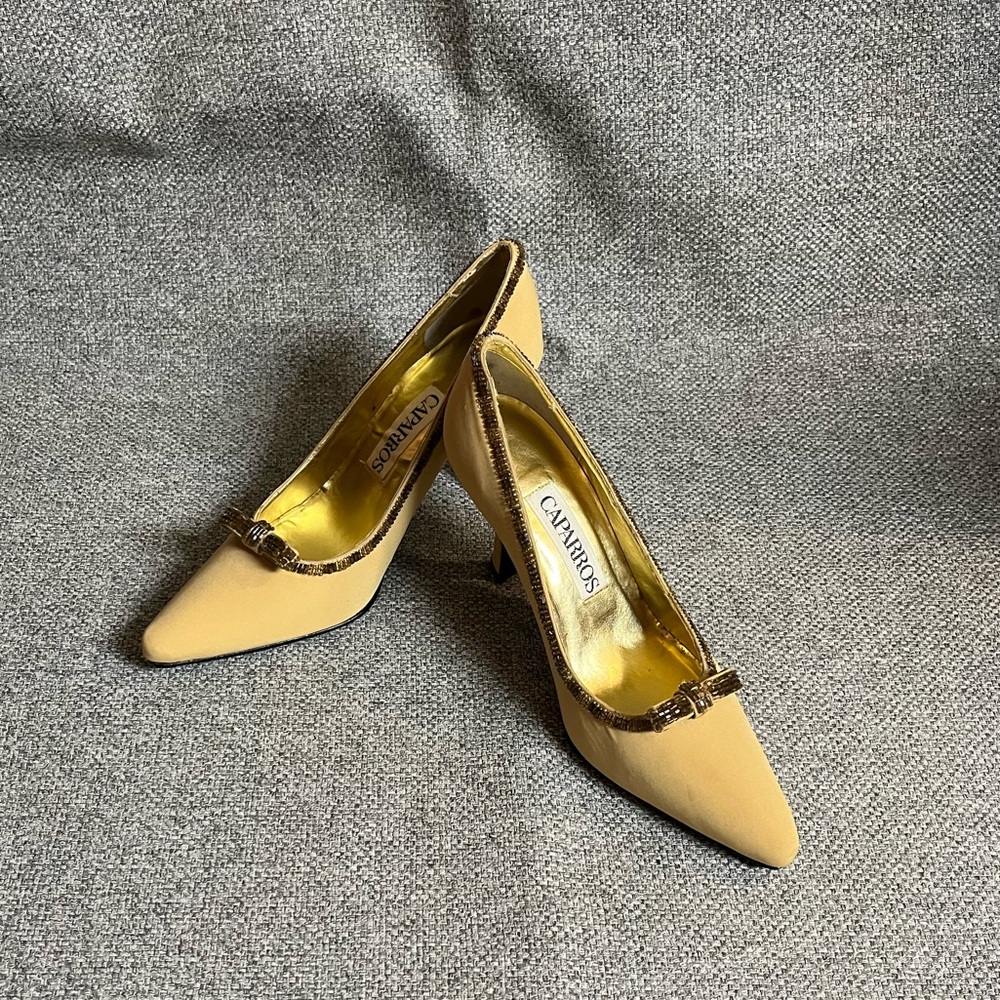 Stunning yellow beaded Caparros,  beautiful with a slight imperfection